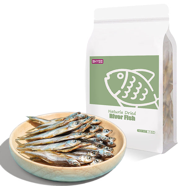 Dried River Fish - 100% Natural Food for Turtles, Terrapins, Cats, Reptiles, Large Tropicals,Rodents